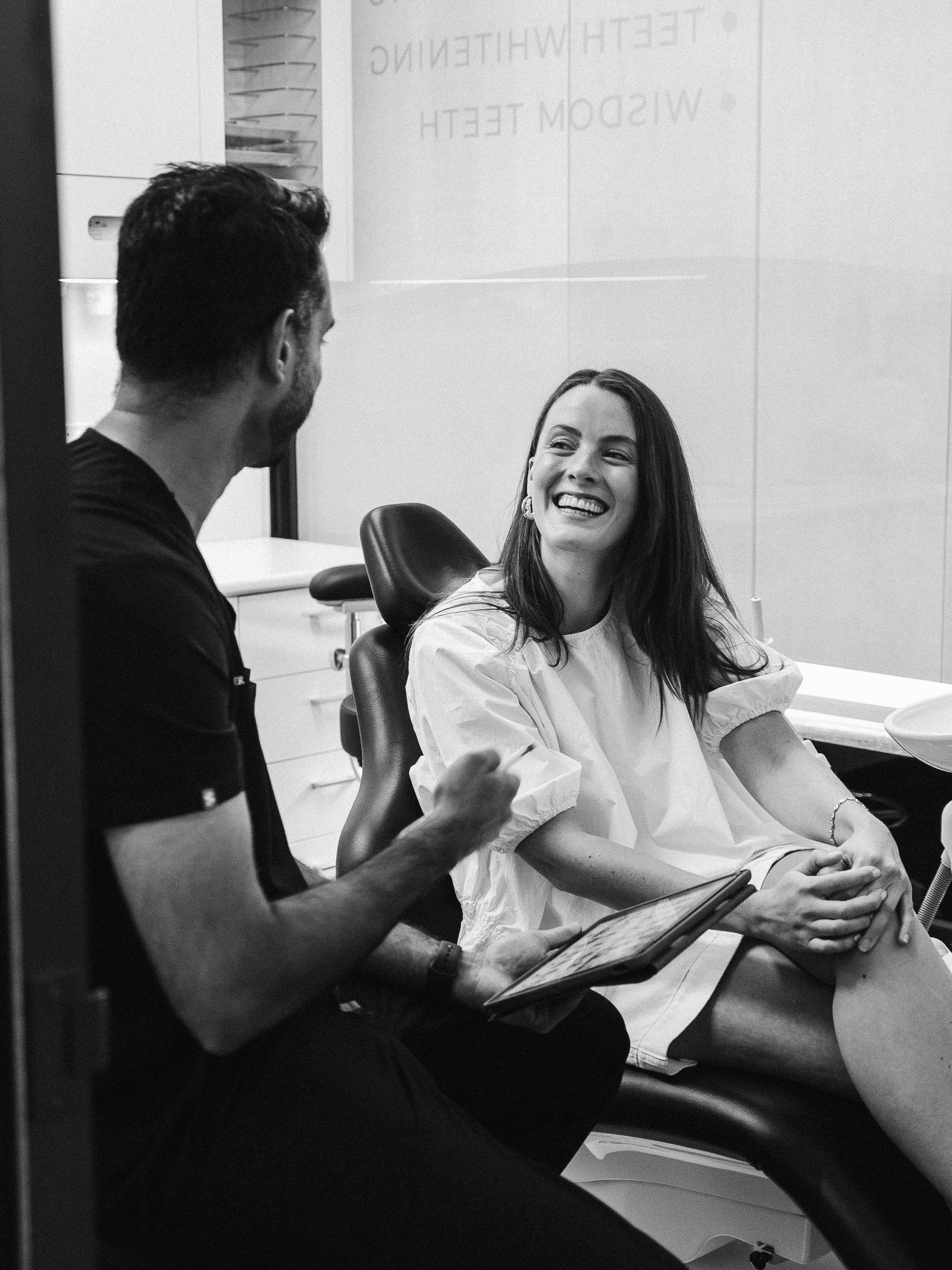 Composite bonding consultation at The Smile Designer, Melbourne